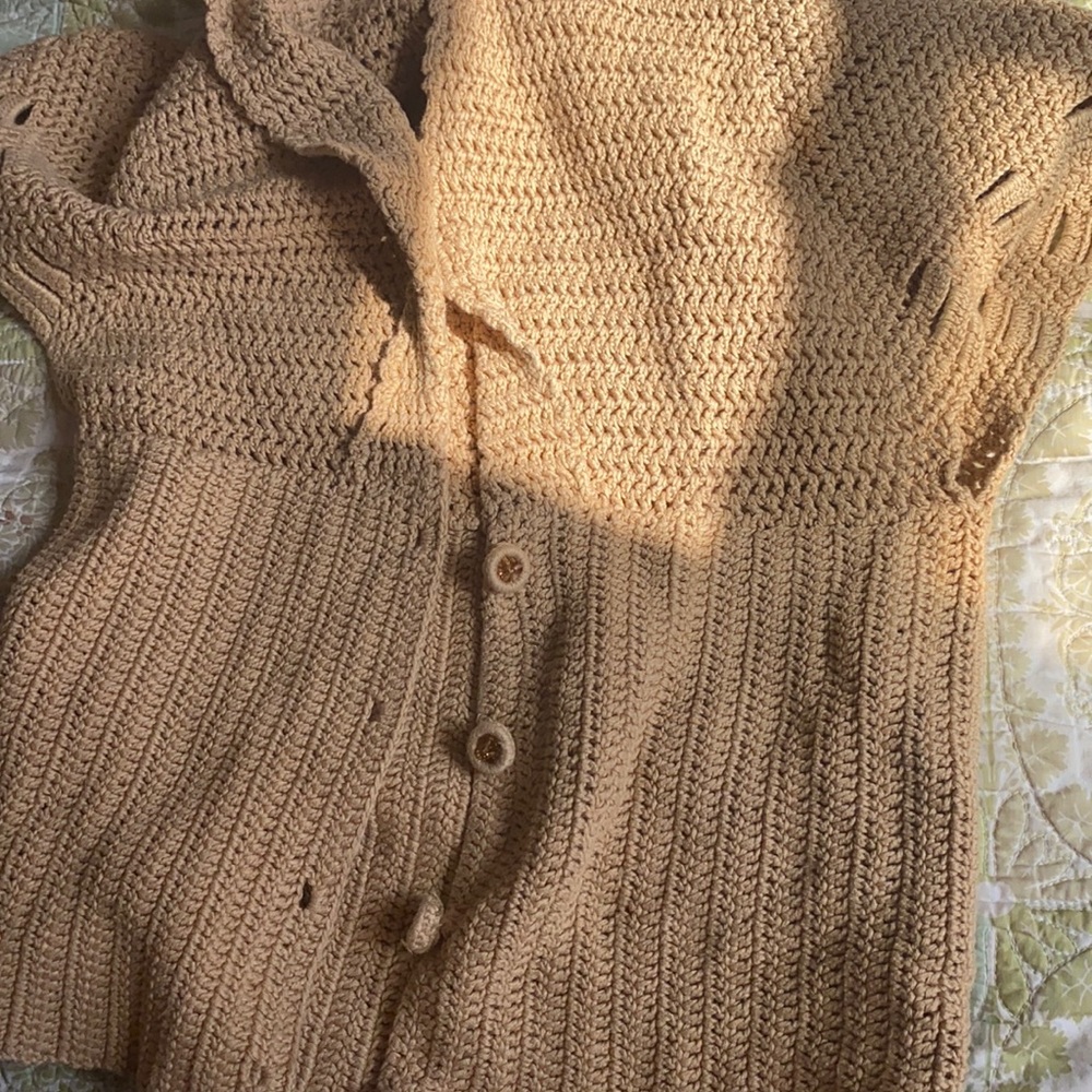 Girls Tan Cardigan